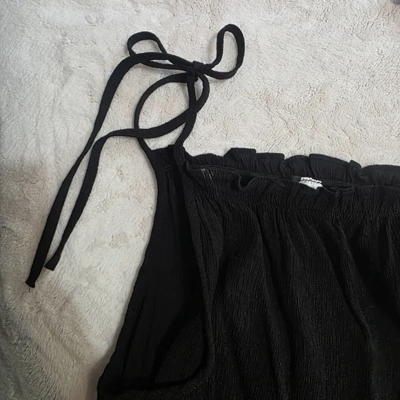 H&M Black Ruffle Tank Top - Medium - Picture 3 of 4